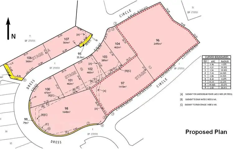 Floorplan of Homely land listing, Lot 103 Dress Circle, Coffs Harbour NSW 2450