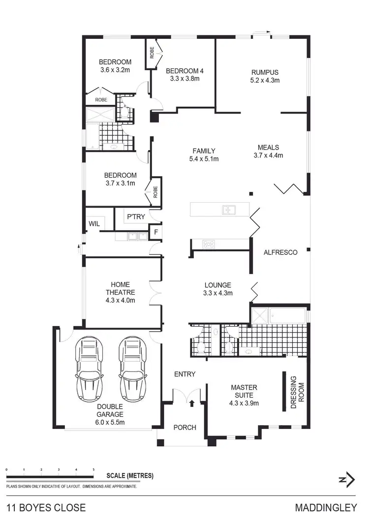 Floorplan of Homely house listing, 11 Boyes Close, Bacchus Marsh VIC 3340