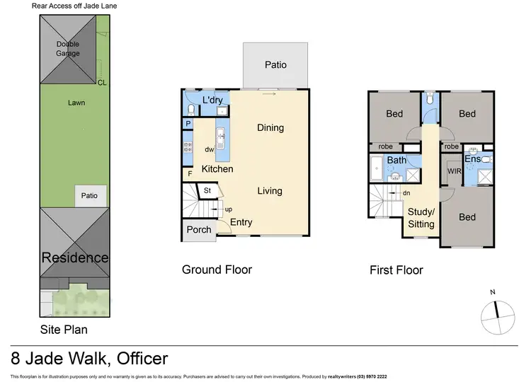 Floorplan of Homely unit listing, 8 Jade Walk, Officer VIC 3809