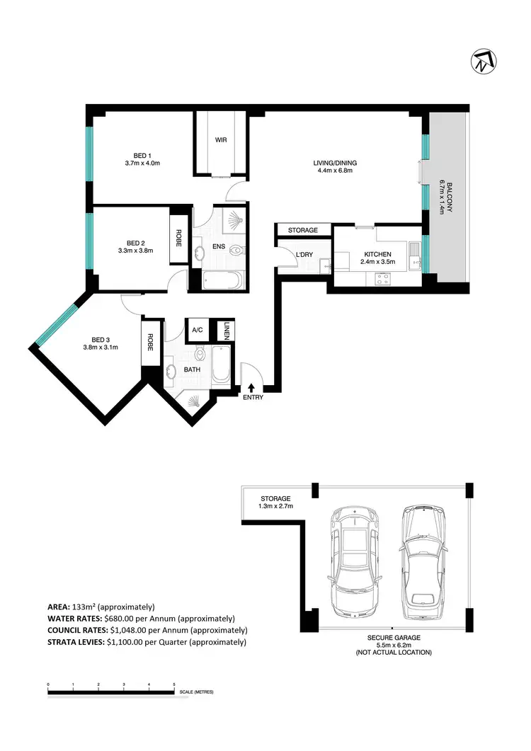 Floorplan of Homely apartment listing, 43/63A Barnstaple Road, Russell Lea NSW 2046