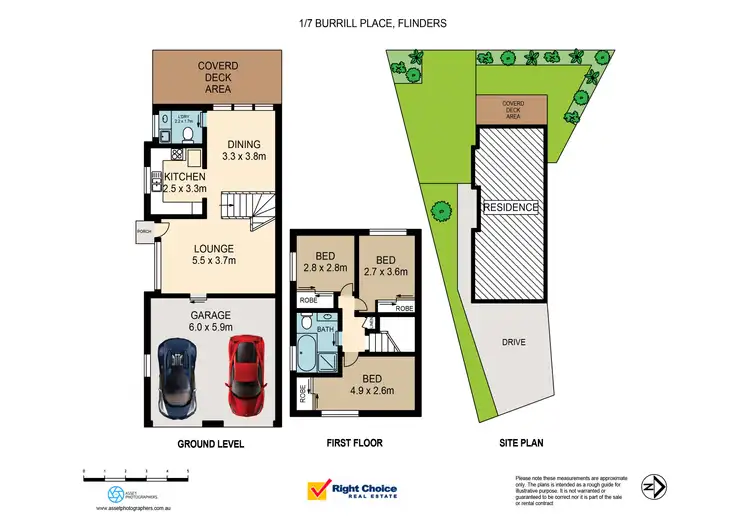 Floorplan of Homely townhouse listing, 1/7 Burrill Place, Flinders NSW 2529