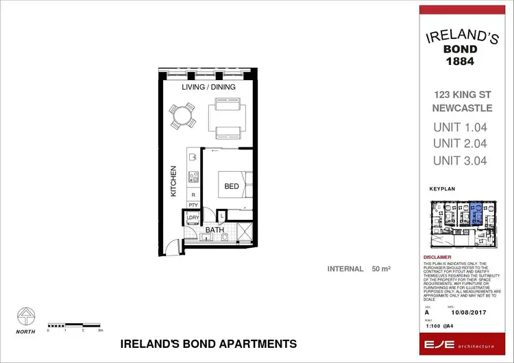 Floorplan of Homely apartment listing, 2.03/123 King Street, Newcastle NSW 2300
