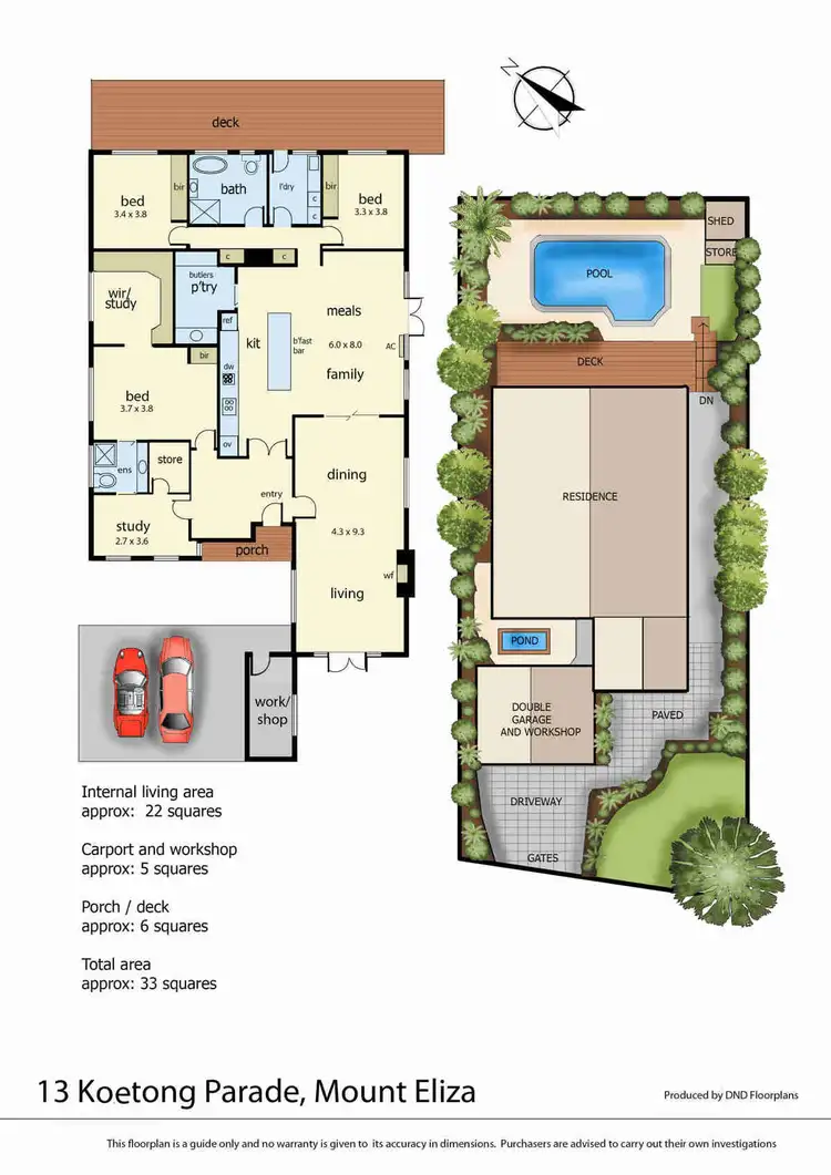 Floorplan of Homely house listing, 13 Koetong Parade, Mount Eliza VIC 3930