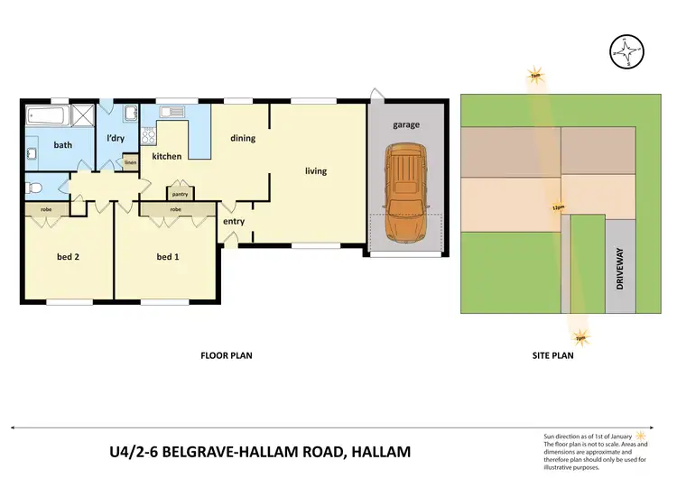 Floorplan of Homely unit listing, 4/2-6 Belgrave-Hallam Road, Hallam VIC 3803
