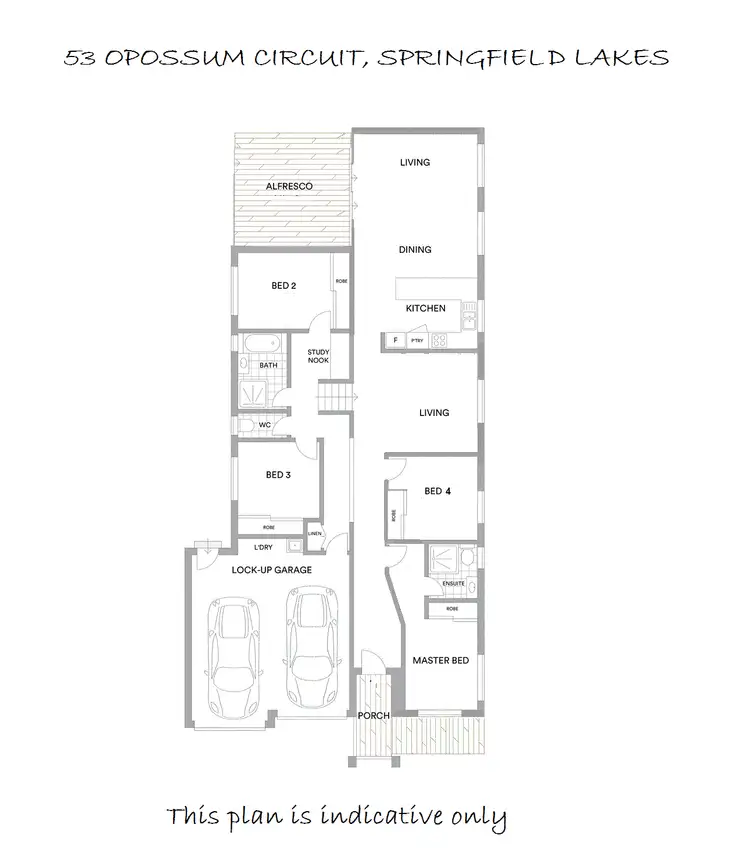 Floorplan of Homely house listing, 53 Opossum Circuit, Springfield Lakes QLD 4300