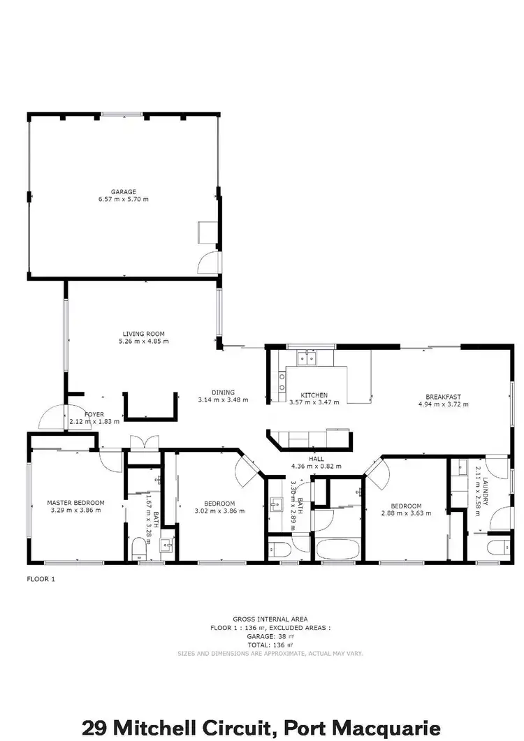 Floorplan of Homely house listing, 29 Mitchell Circuit, Port Macquarie NSW 2444