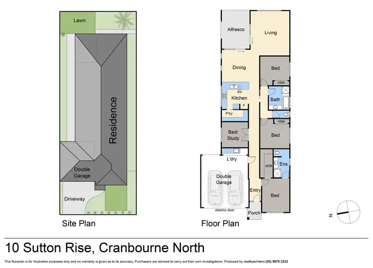 Floorplan of Homely house listing, 10 Sutton Rise, Cranbourne North VIC 3977