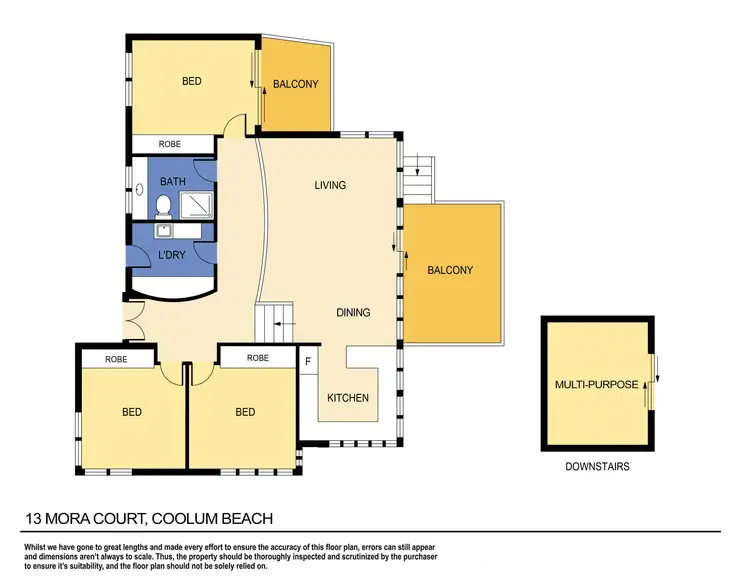 Floorplan of Homely house listing, 13 Mora Court, Coolum Beach QLD 4573