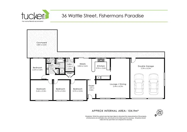 Floorplan of Homely house listing, 36 Wattle Street, Fishermans Paradise NSW 2539