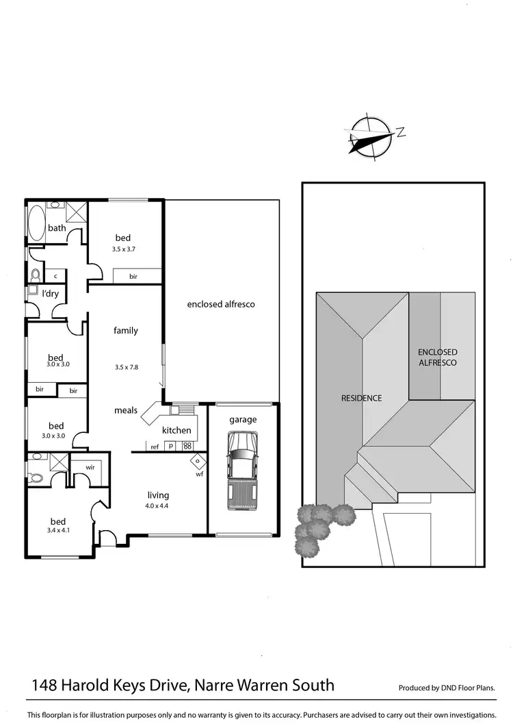 Floorplan of Homely house listing, 148 Harold Keys Drive, Narre Warren South VIC 3805