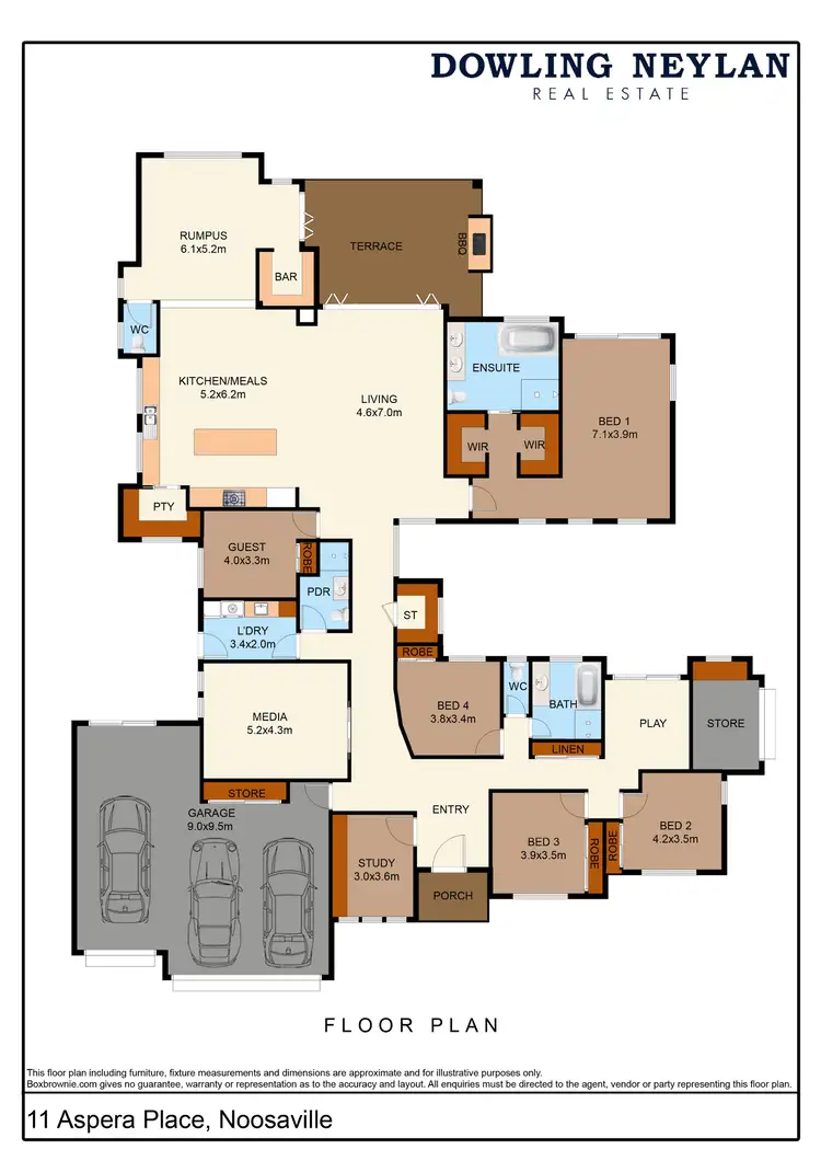 Floorplan of Homely house listing, 11 Aspera Place, Noosaville QLD 4566