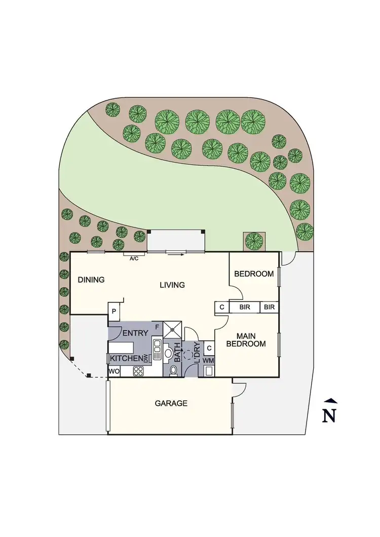 Floorplan of Homely unit listing, 1/1 Oldstead Road, Greensborough VIC 3088