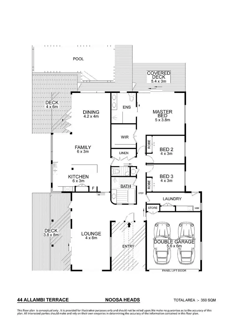 Floorplan of Homely house listing, 44 Allambi Terrace, Noosa Heads QLD 4567