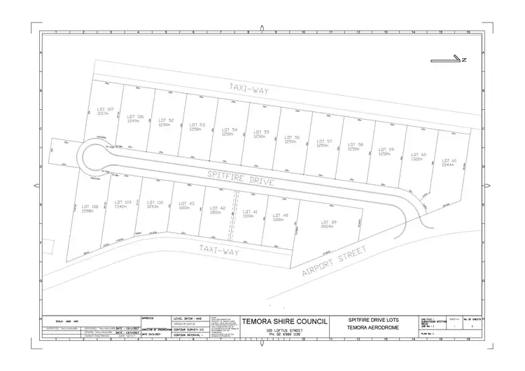 Floorplan of Homely land listing, LOT 43, 9 Spitfire Drive, Temora NSW 2666