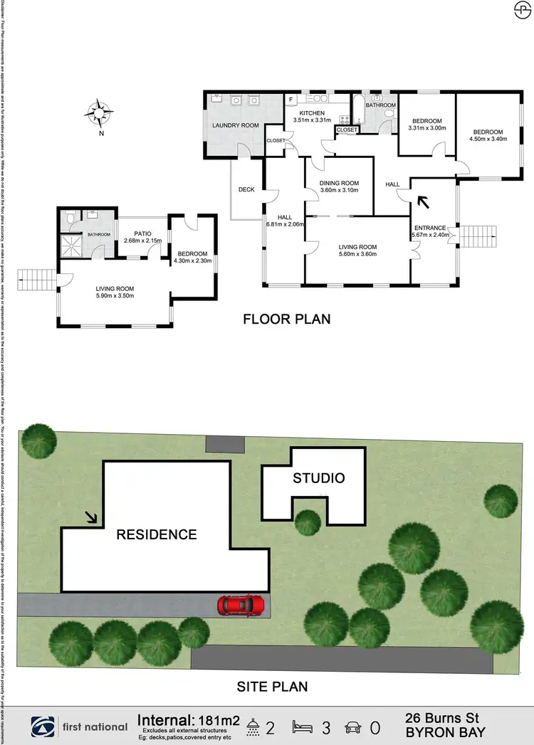 Floorplan of Homely house listing, 26 Burns Street, Byron Bay NSW 2481