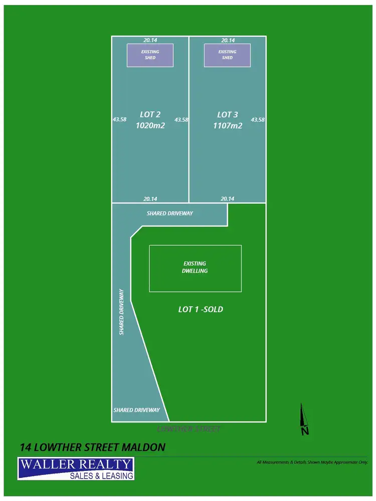 Floorplan of Homely land listing, LOT 2 & 3, 14 Lowther Street, Maldon VIC 3463