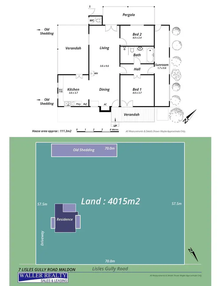 Floorplan of Homely house listing, 7 Lisles Gully Road, Maldon VIC 3463
