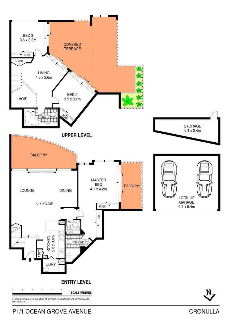 Floorplan of Homely apartment listing, Penthouse/1 Ocean Grove Avenue, Cronulla NSW 2230