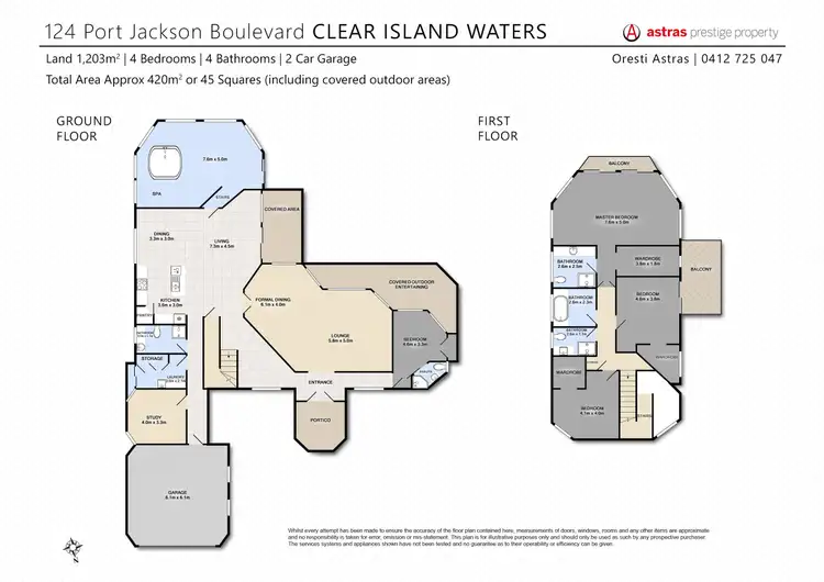 Floorplan of Homely house listing, 124 Port Jackson Boulevard, Clear Island Waters QLD 4226