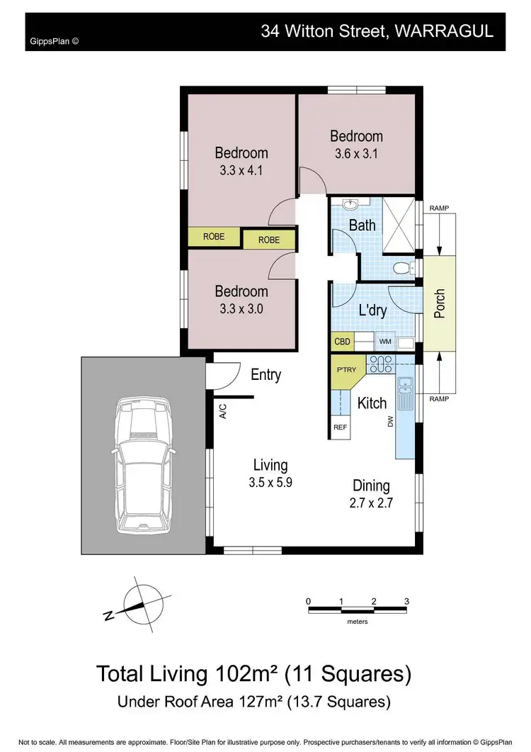 Floorplan of Homely house listing, 34 Witton Street, Warragul VIC 3820