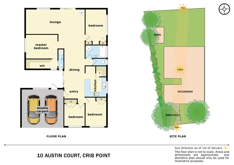 Floorplan of Homely house listing, 10 Austin Court, Crib Point VIC 3919