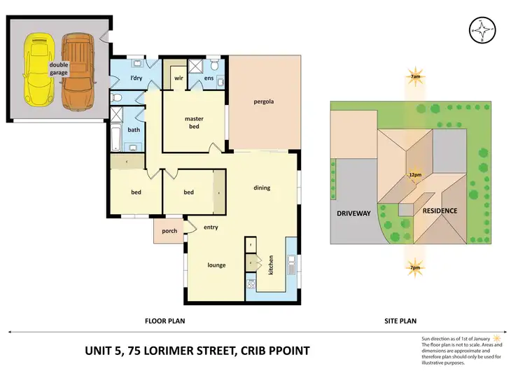 Floorplan of Homely unit listing, 5/75 Lorimer Street, Crib Point VIC 3919
