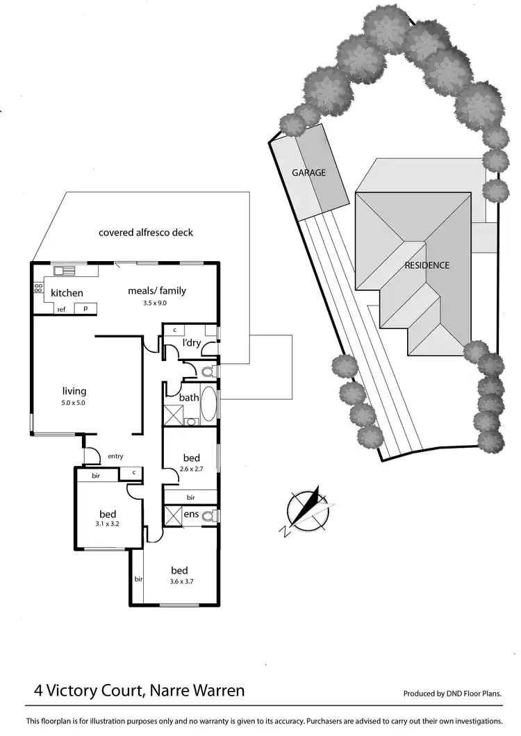 Floorplan of Homely house listing, 4 Victory Court, Narre Warren VIC 3805