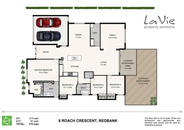 Floorplan of Homely house listing, 6 Roach Crescent, Redbank Plains QLD 4301