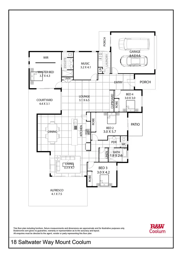 Floorplan of Homely house listing, 18 Saltwater Way, Mount Coolum QLD 4573