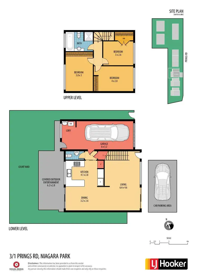 Floorplan of Homely townhouse listing, 3/1 Prings Road, Niagara Park NSW 2250