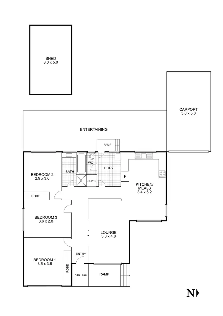 Floorplan of Homely house listing, 178 MacKenzie Street West, Golden Square VIC 3555