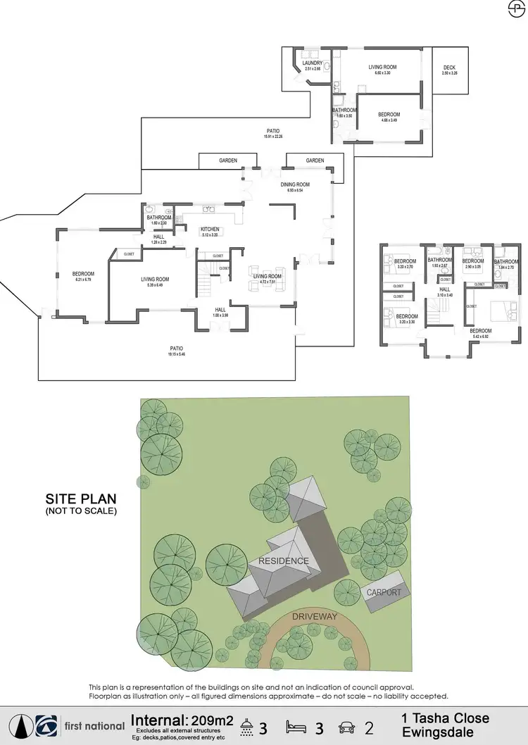 Floorplan of Homely house listing, 1 Tasha Close, Ewingsdale NSW 2481
