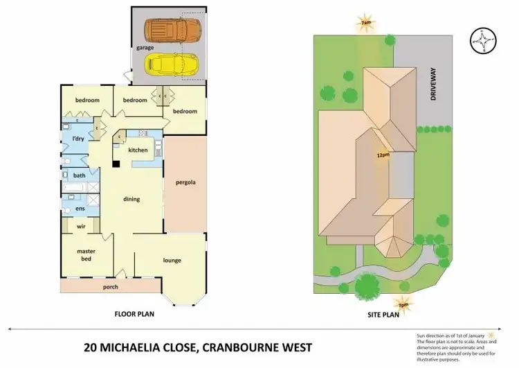 Floorplan of Homely house listing, 20 Michaelia Close, Cranbourne West VIC 3977