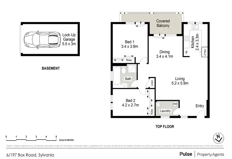 Floorplan of Homely apartment listing, 6/197-199 Box Road, Sylvania NSW 2224