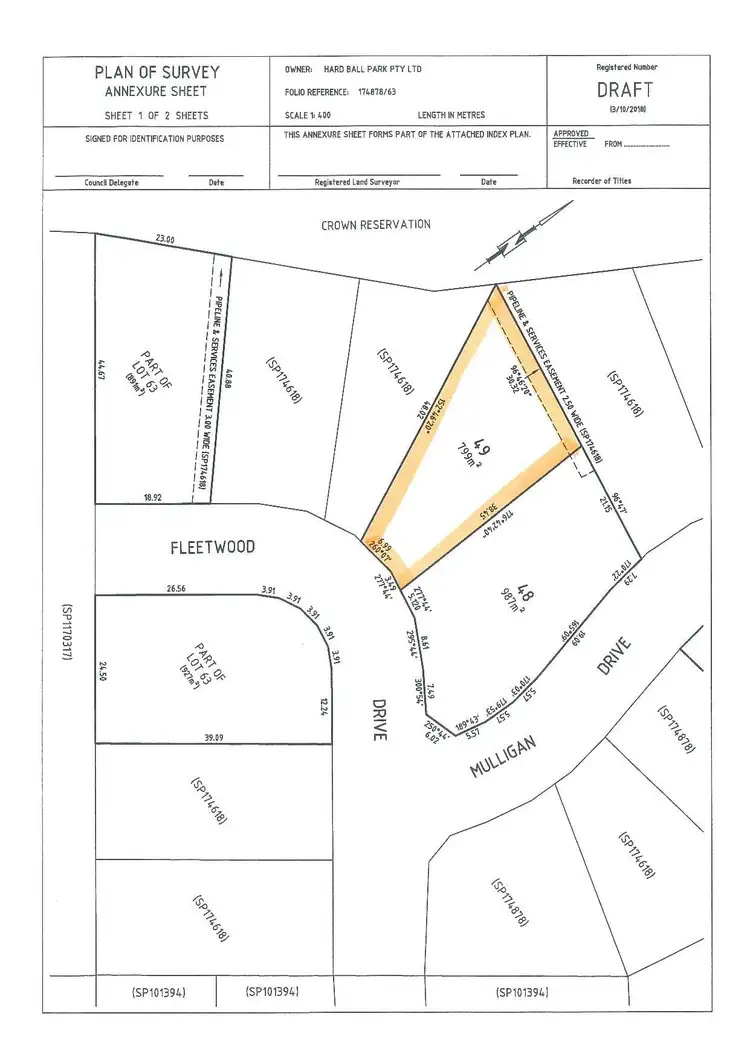 Floorplan of Homely land listing, LOT 49 Fleetwood Drive, Spreyton TAS 7310