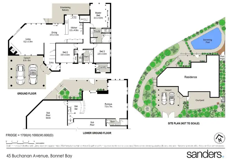 Floorplan of Homely house listing, 45 Buchanan Avenue, Bonnet Bay NSW 2226