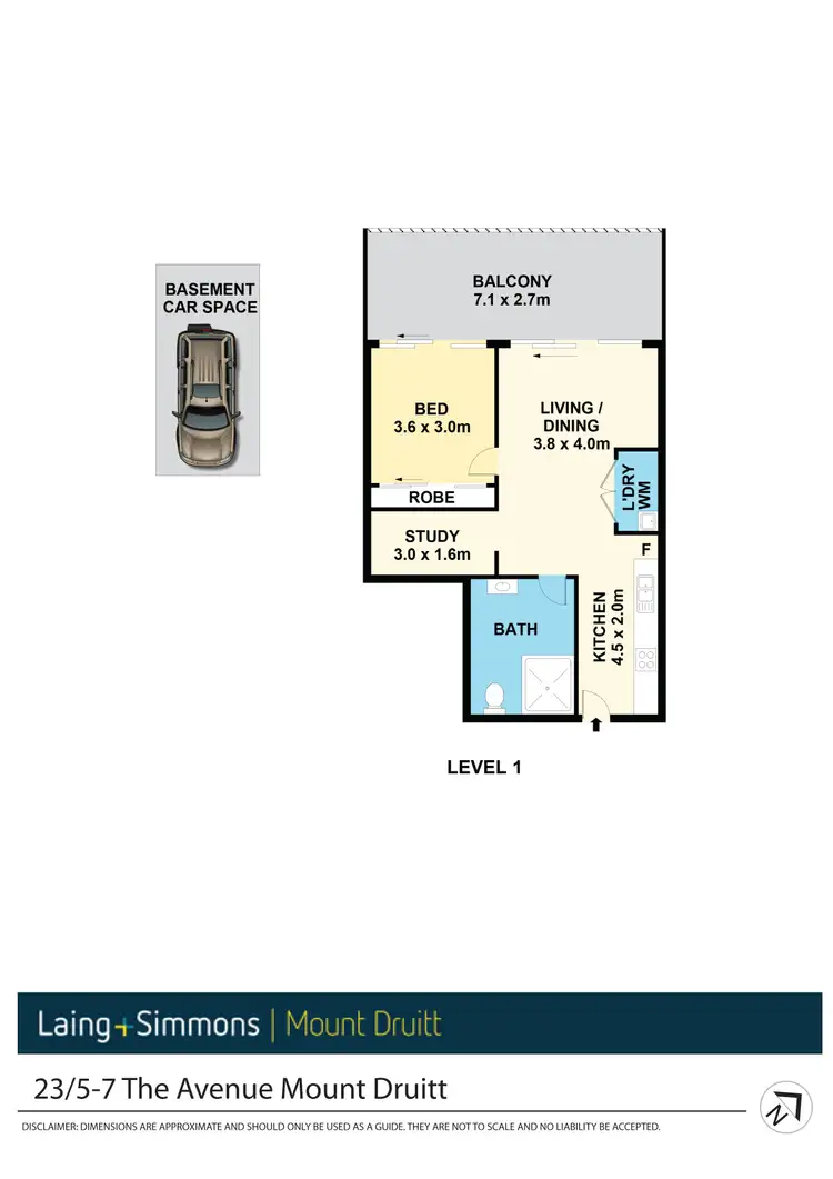 Floorplan of Homely unit listing, 23/5-7 The Avenue, Mount Druitt NSW 2770