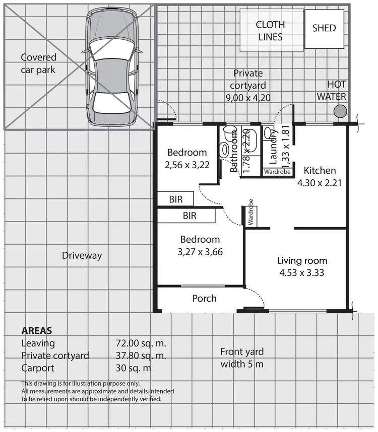 Floorplan of Homely unit listing, 3/13 Trewren Avenue, Rostrevor SA 5073