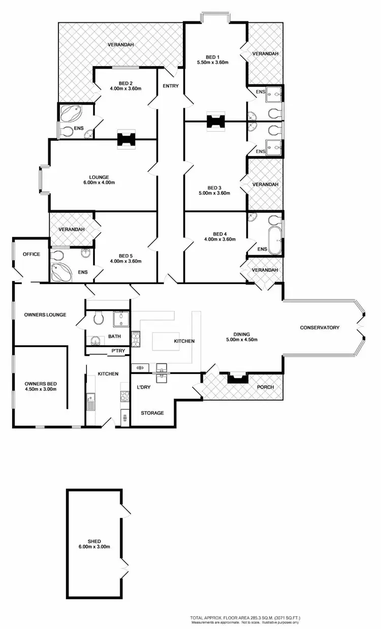 Floorplan of Homely house listing, 5 John Street, Beechworth VIC 3747