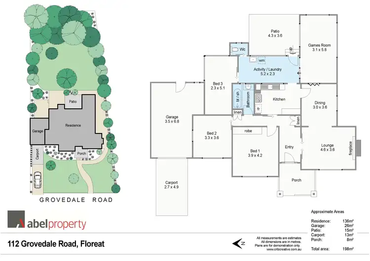 Floorplan of Homely house listing, 112 Grovedale Road, Floreat WA 6014