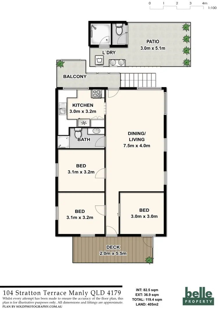 Floorplan of Homely house listing, 104 Stratton Terrace, Manly QLD 4179