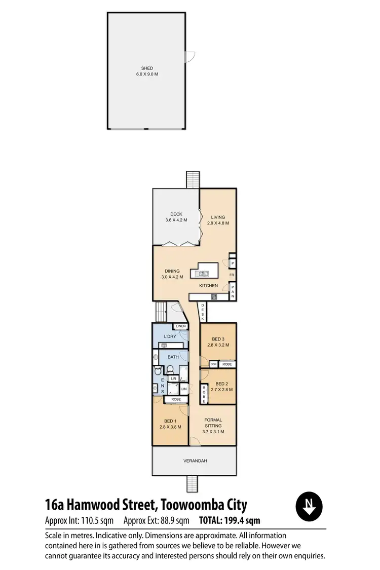 Floorplan of Homely house listing, 16A Hamwood Street, Toowoomba City QLD 4350