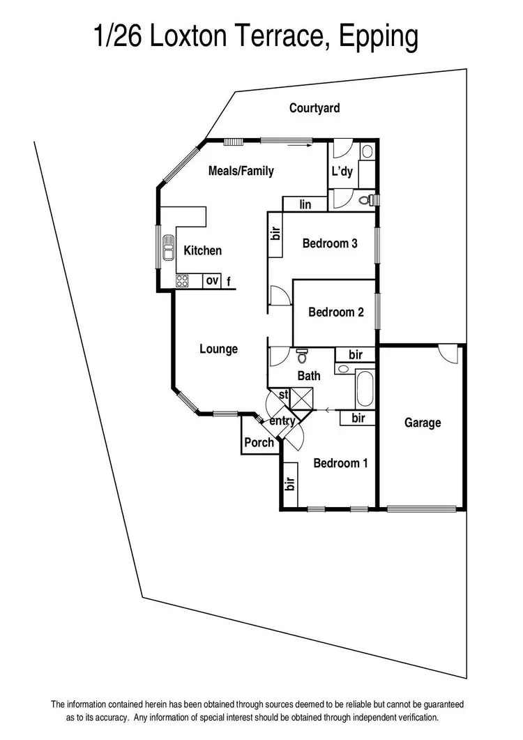 Floorplan of Homely unit listing, 1/26 Loxton Terrace, Epping VIC 3076