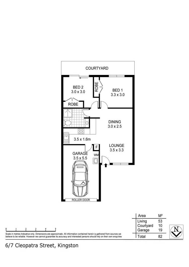 Floorplan of Homely unit listing, 6/7 Cleopatra Street, Kingston QLD 4114