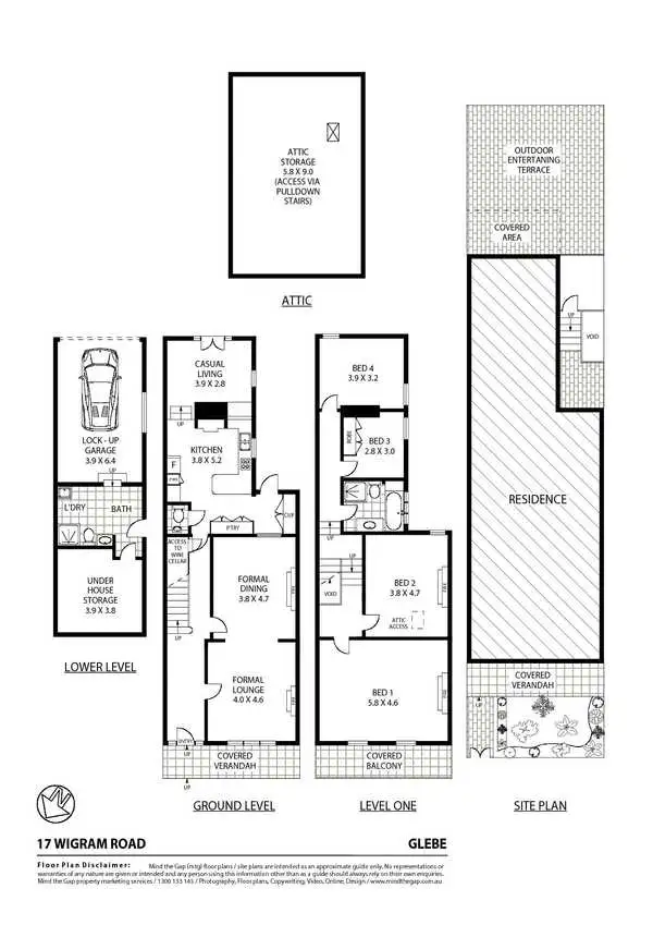 Floorplan of Homely house listing, 17 Wigram Road, Glebe NSW 2037