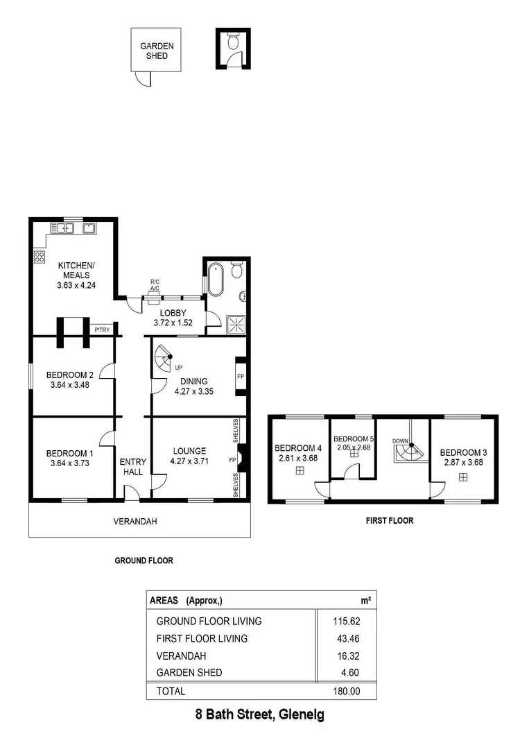 Floorplan of Homely house listing, 8 Bath Street, Glenelg South SA 5045