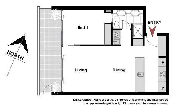 Floorplan of Homely apartment listing, 47/11 Trevillian Quay, Kingston ACT 2604