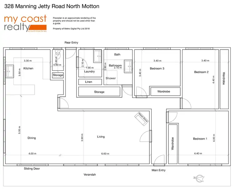 Floorplan of Homely house listing, 328 Mannings Jetty Road, North Motton TAS 7315