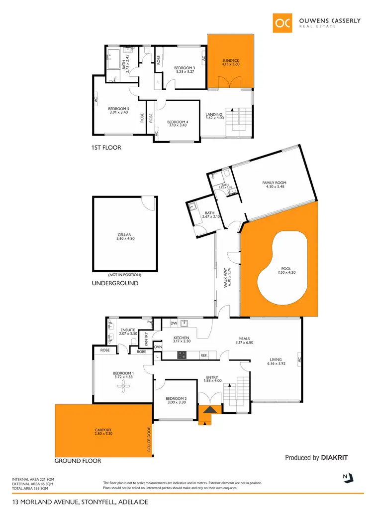 Floorplan of Homely house listing, 13 Morland Avenue, Stonyfell SA 5066