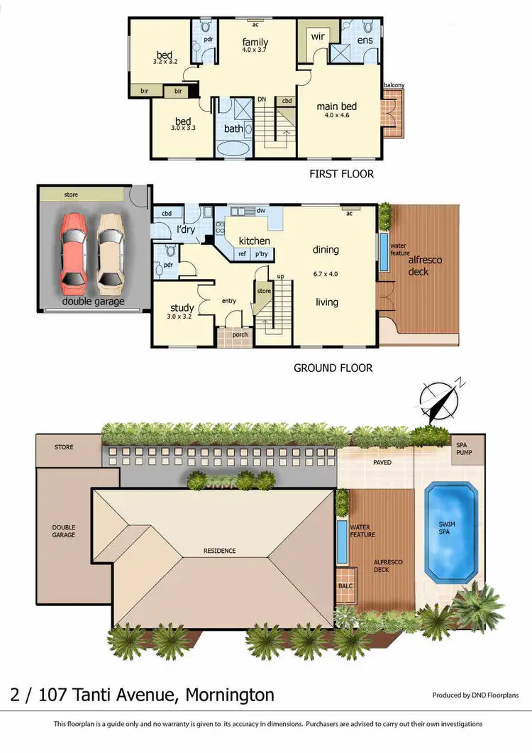Floorplan of Homely house listing, 2/107 Tanti Avenue, Mornington VIC 3931